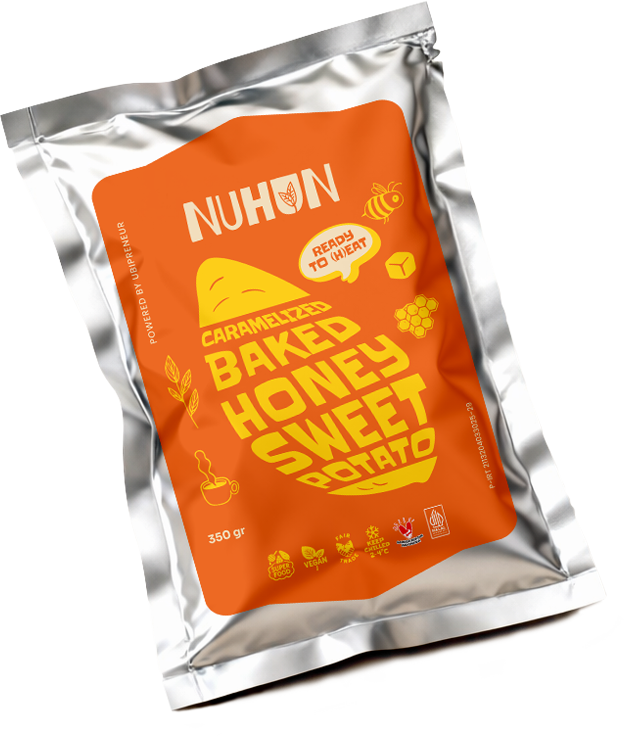 Nuhun Baked Honey Sweet Potato Orange Packaging